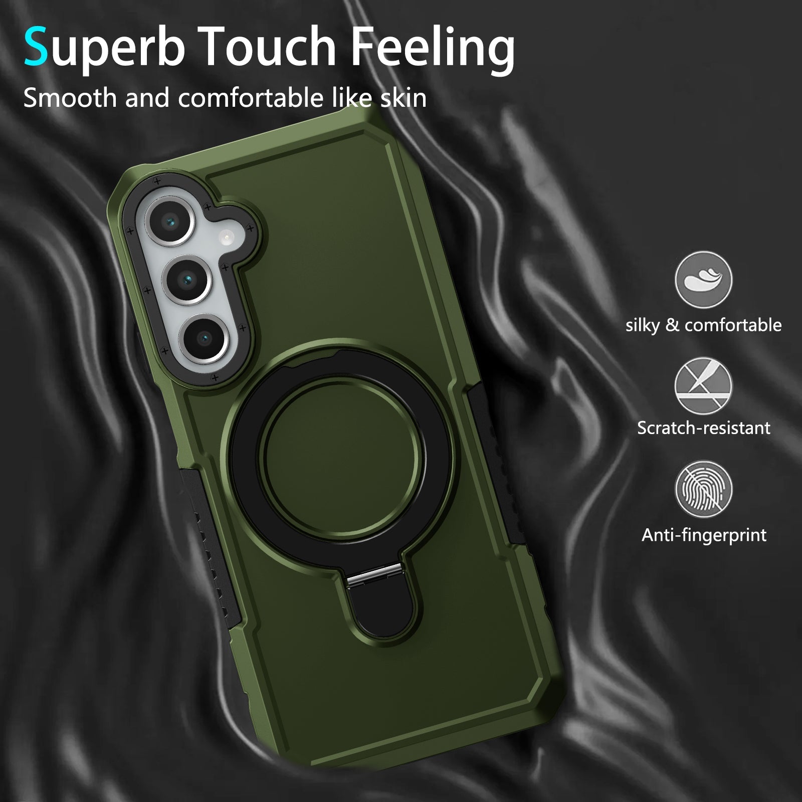 Galaxy A16 5G Kickstand Heavy Duty Case [Green]