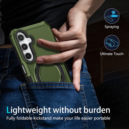 Galaxy A16 5G Kickstand Heavy Duty Case [Green]