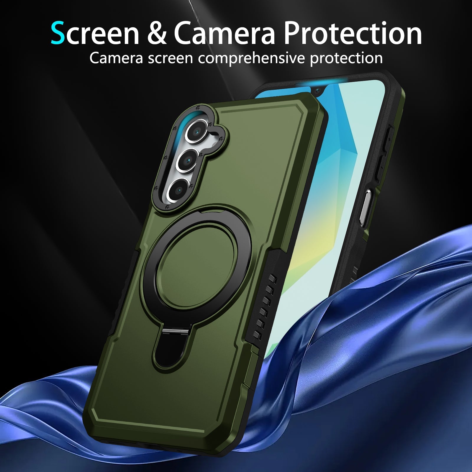 Galaxy A16 5G Kickstand Heavy Duty Case [Green]
