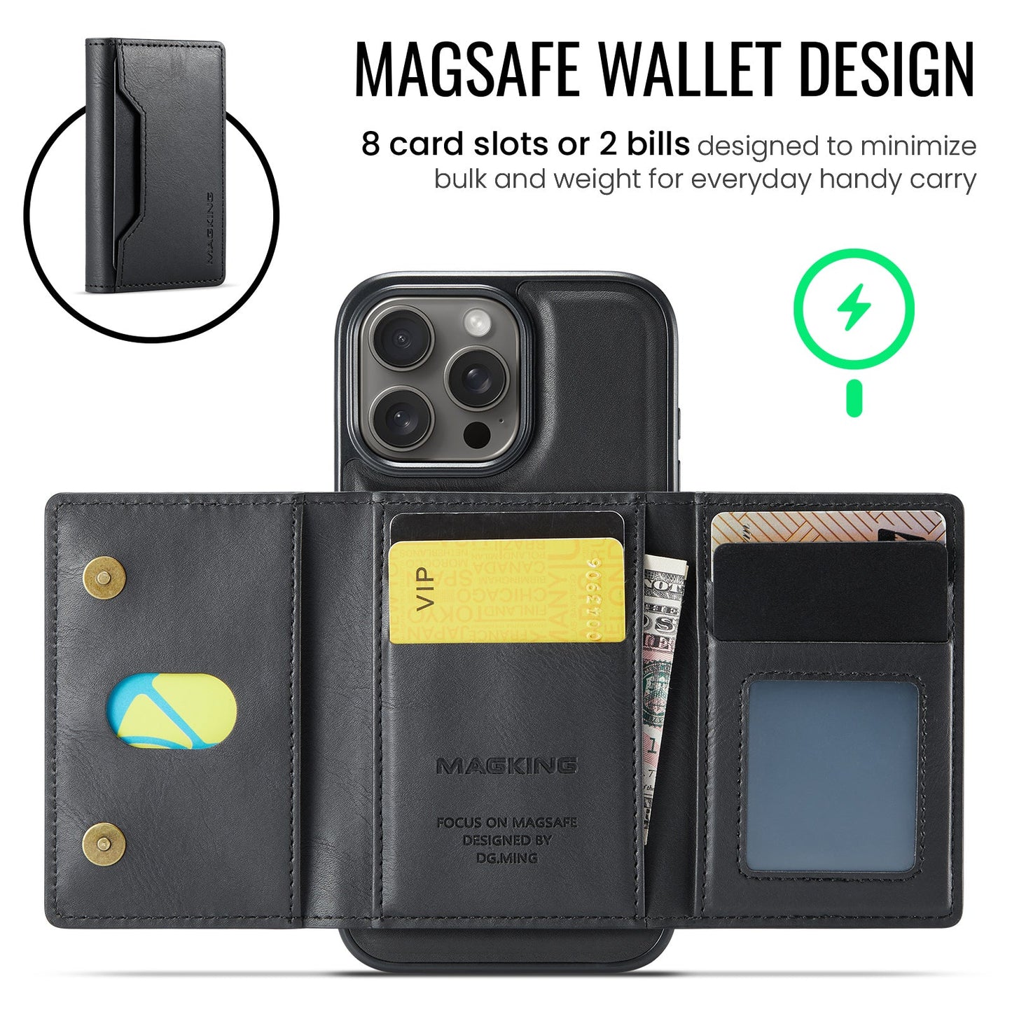 Iphone 16 Pro Magsafe Wallet [Black]