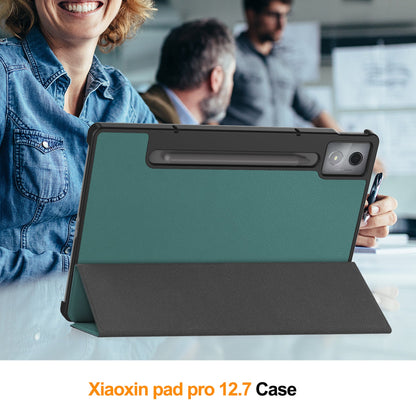 Lenovo Idea Tab Pro 12.7" Tb373 Tri-fold Pu Case [Teal]