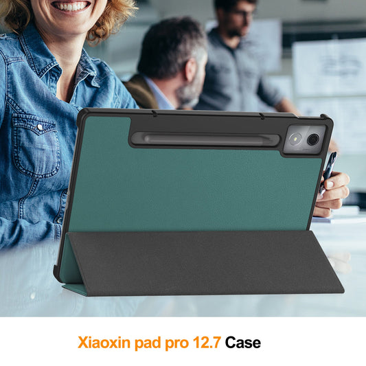 Lenovo Idea Tab Pro 12.7" Tb373 Tri-fold Pu Case [Teal]