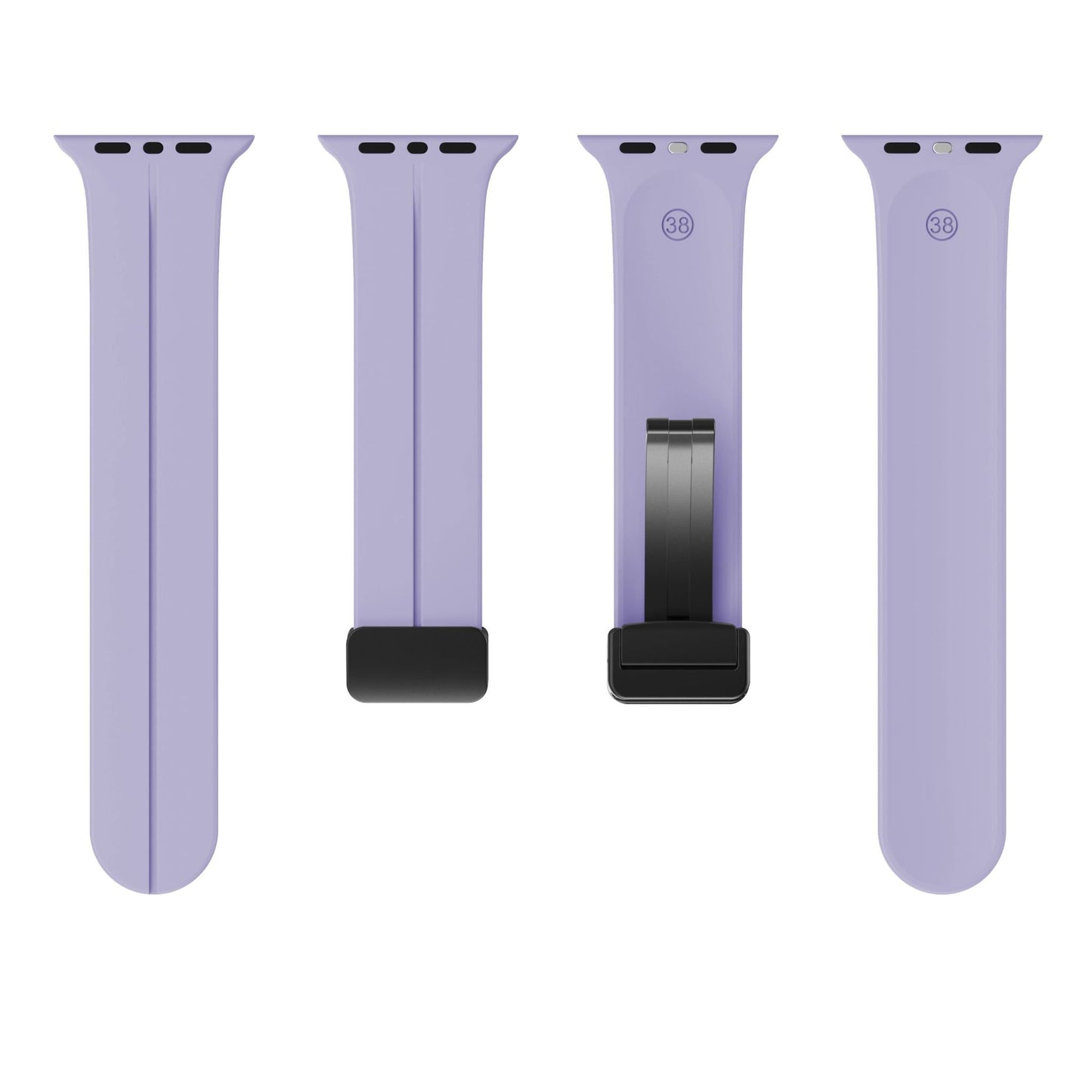 Magnetic Silicone Band for Apple Watch 38mm/40mm/41mm/42mm [Lavender Purple]