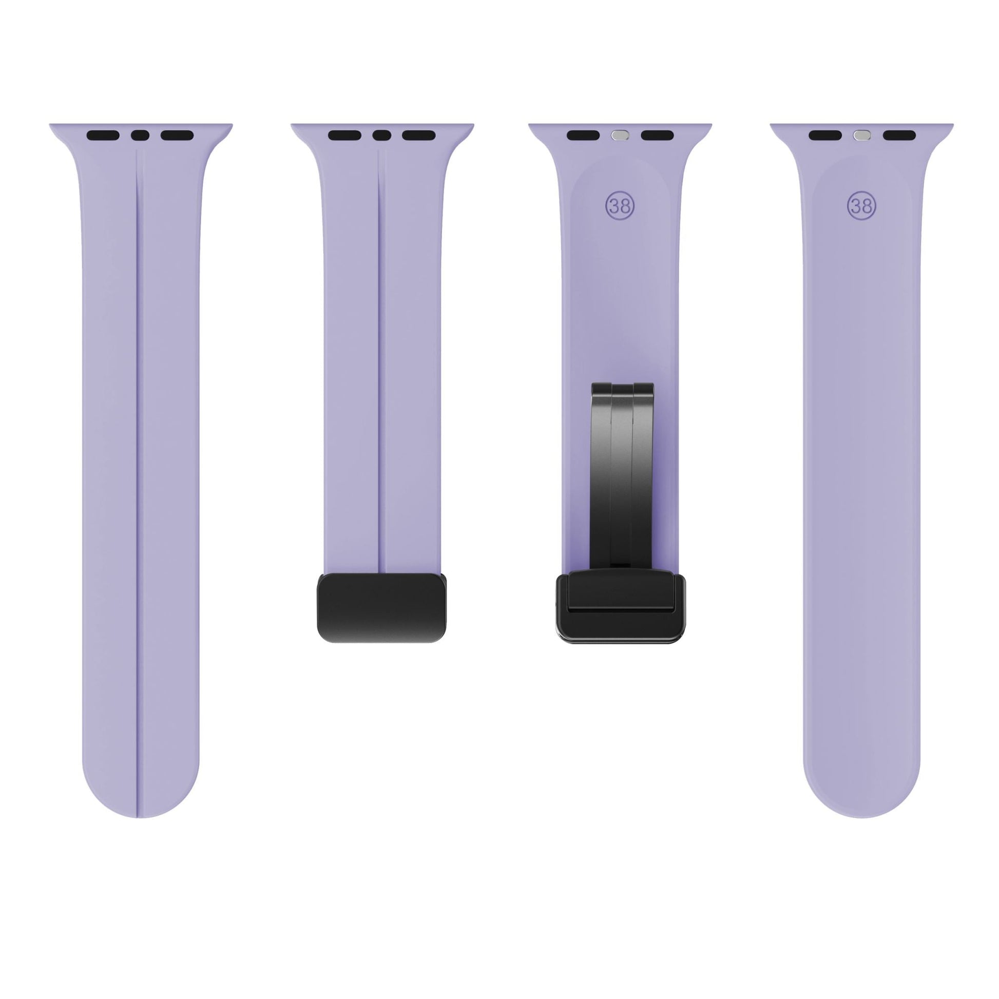 Magnetic Silicone Band for Apple Watch 38mm/40mm/41mm/42mm [Lavender Purple]