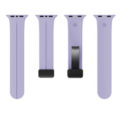 Magnetic Silicone Band for Apple Watch 38mm/40mm/41mm/42mm [Lavender Purple]