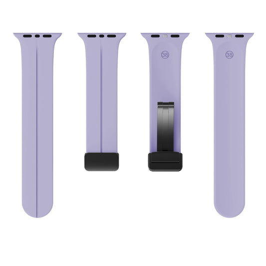 Magnetic Silicone Band for Apple Watch 38mm/40mm/41mm/42mm [Lavender Purple]