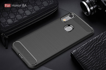 Huawei Y6s Carbon Fibre Case Black