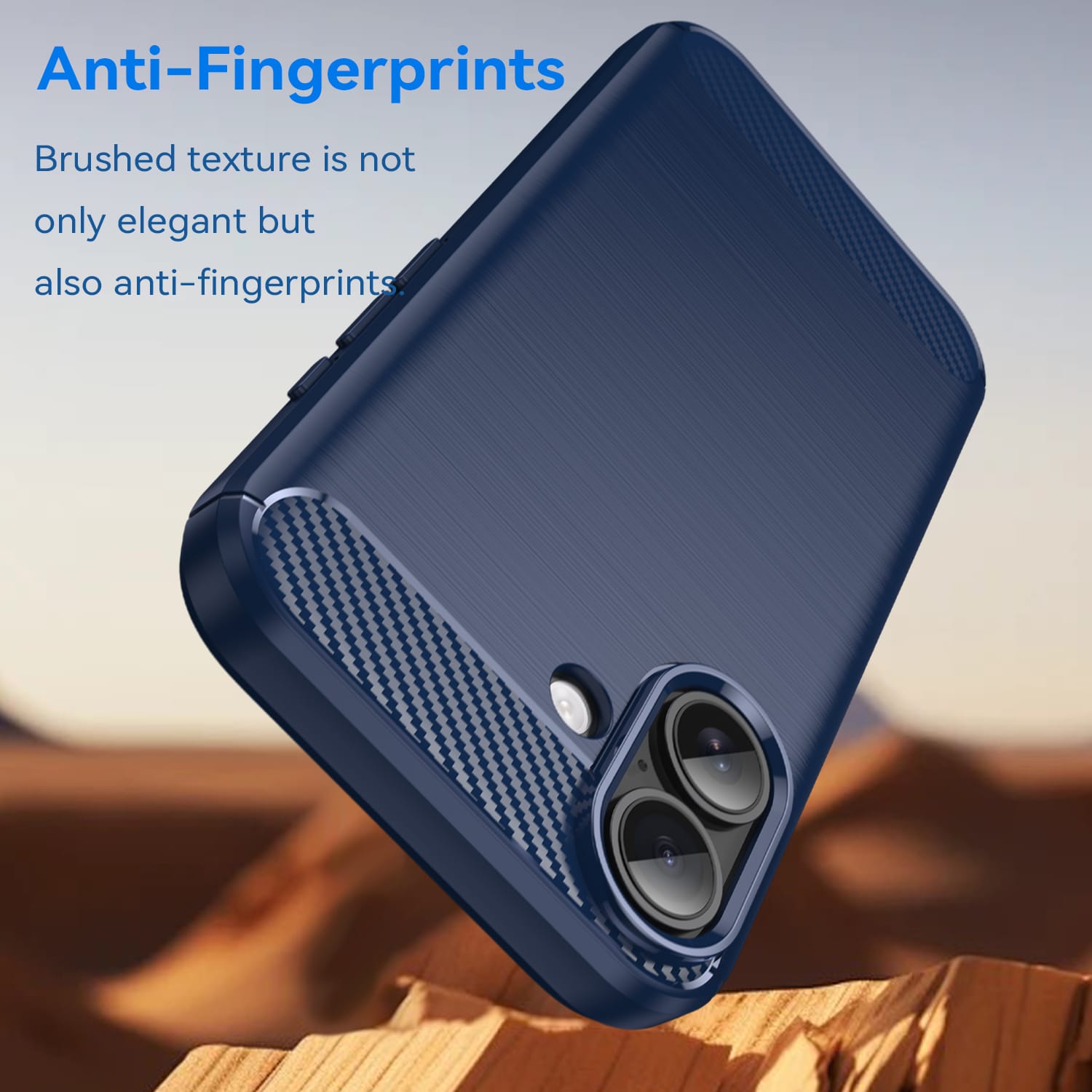 Iphone 17 Carbon Fibre Case [Navy]