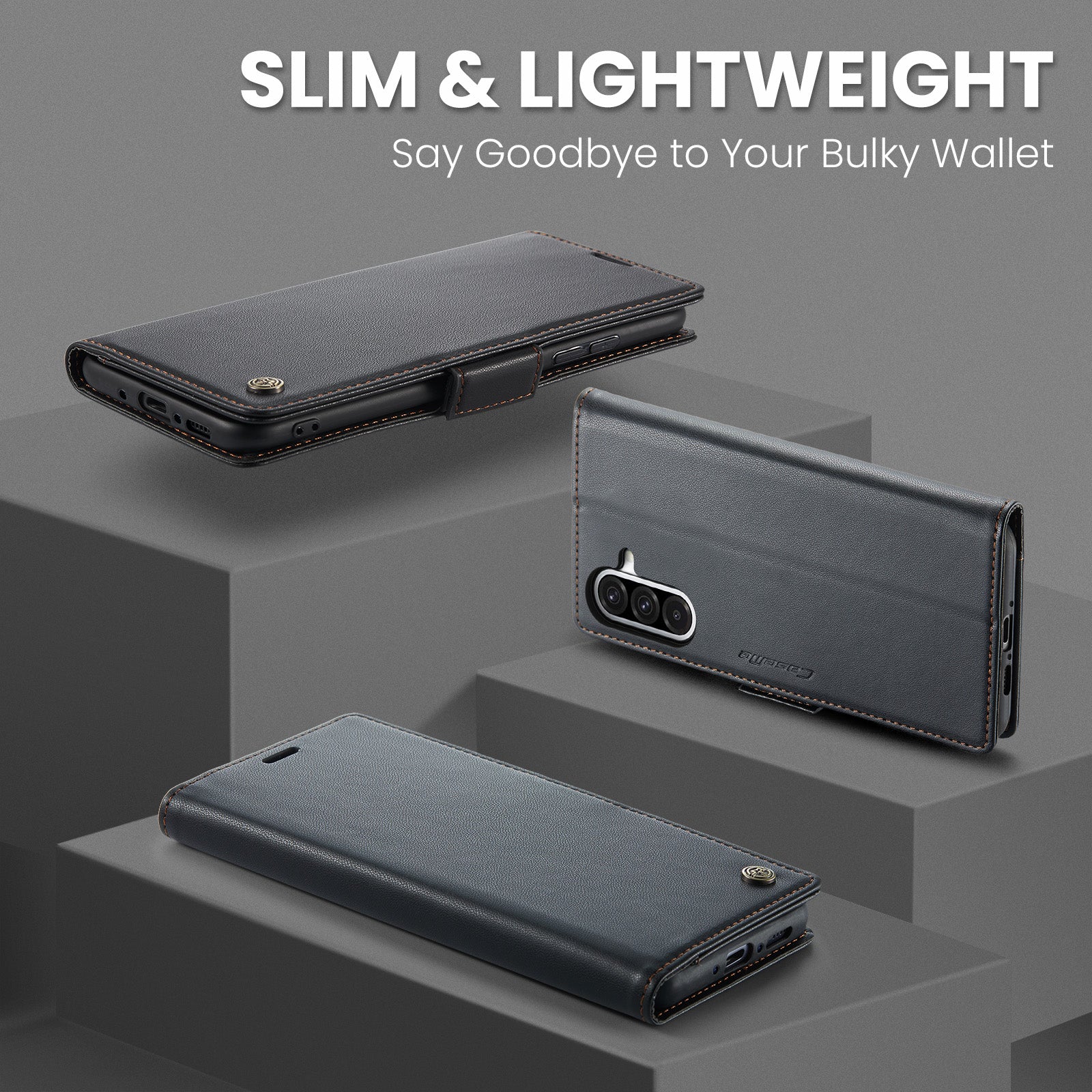 Galaxy A26 5G Pu Wallet Case [Black]