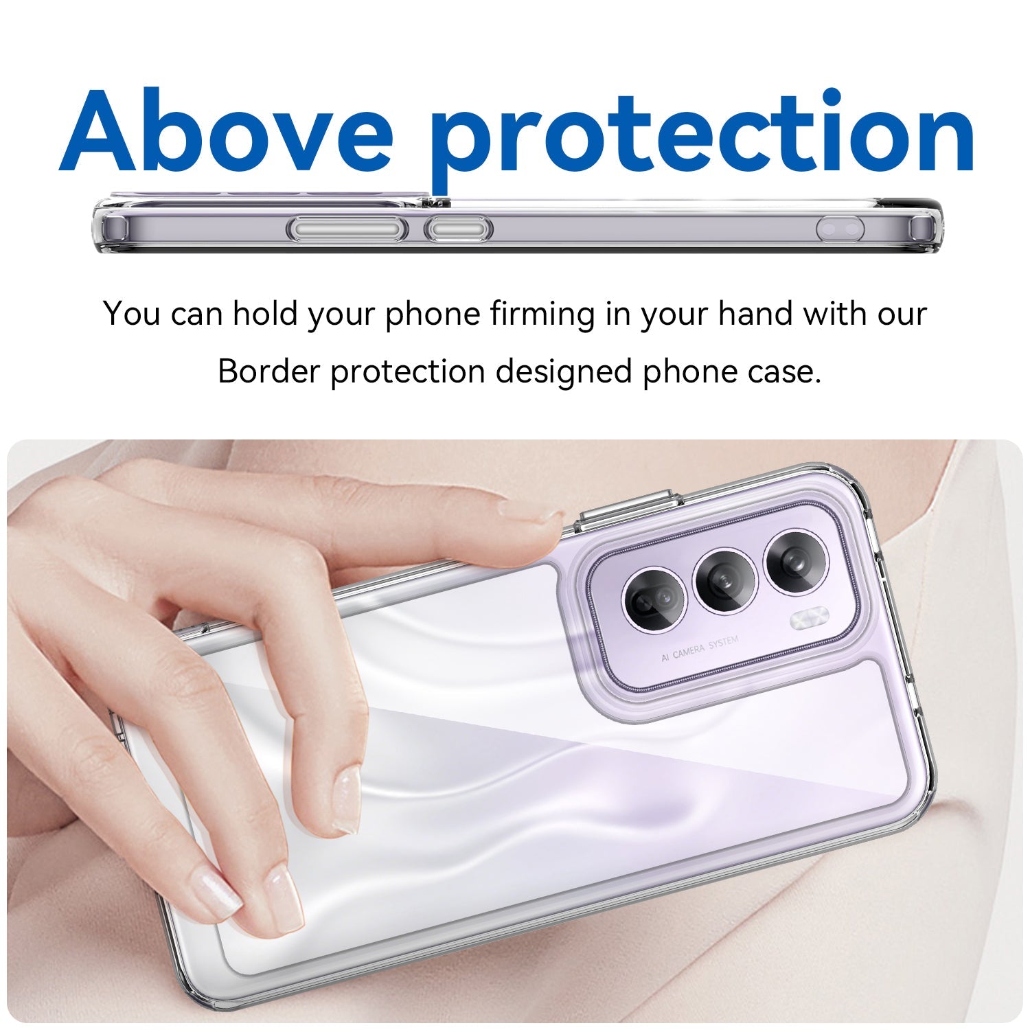 Oppo Reno 12 Pro Soft Gel Bumper Case [Clear]