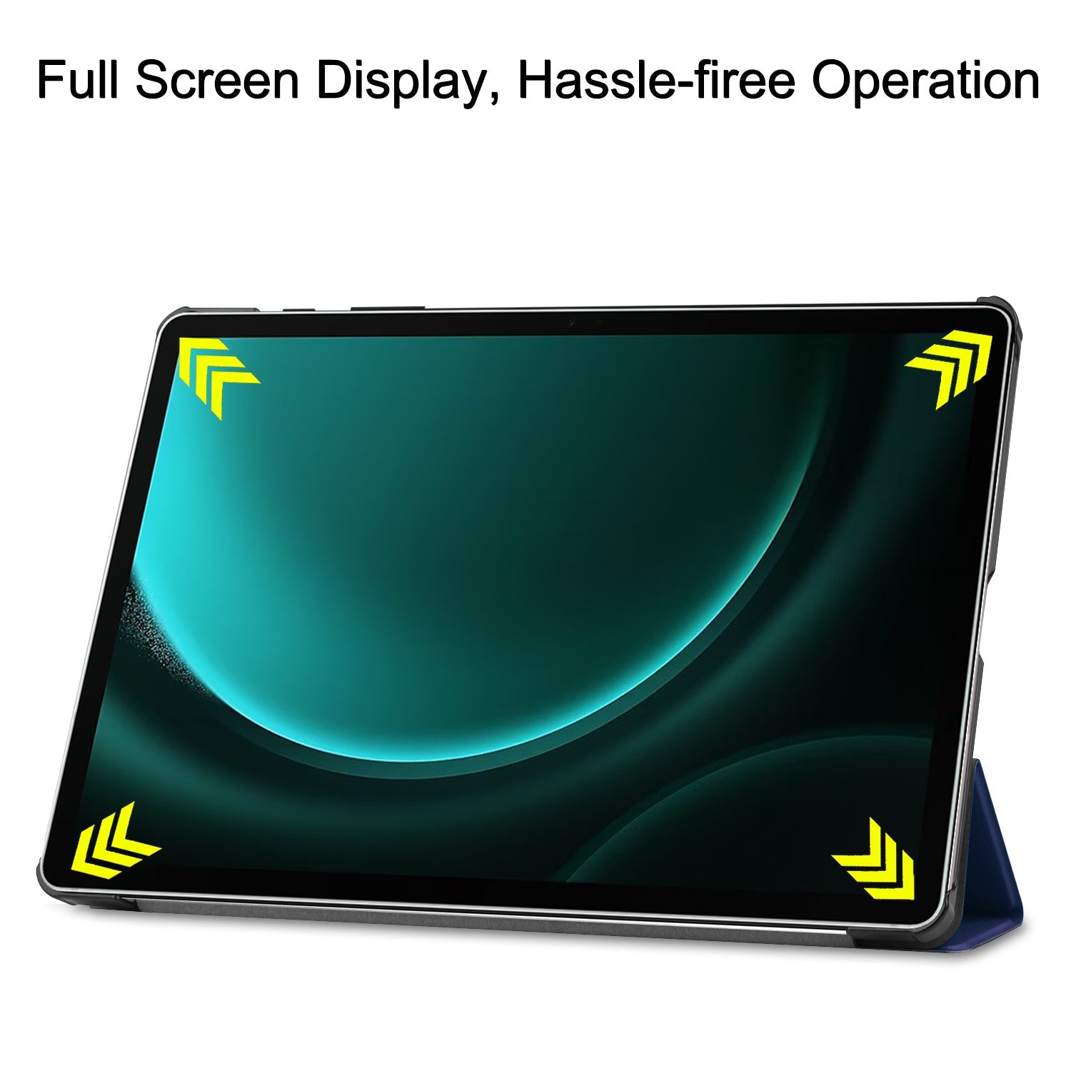 Galaxy Tab S9fe+ X610 Tri-fold Pu Case [Navy]