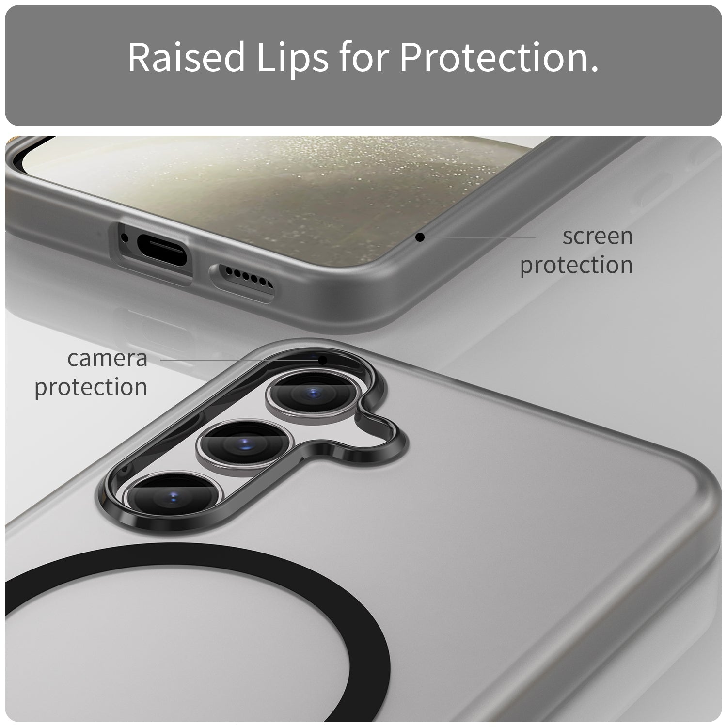 Galaxy S24 / S25 Magsafe Soft Matte Case [Black]