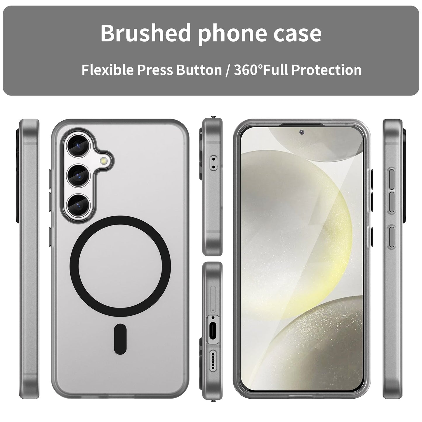 Galaxy S24 / S25 Magsafe Soft Matte Case [Black]