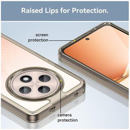 Oppo Reno 12F 5G Soft Gel Bumper Case [Clear Grey]