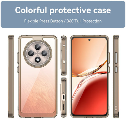 Oppo Reno 12F 5G Soft Gel Bumper Case [Clear Grey]