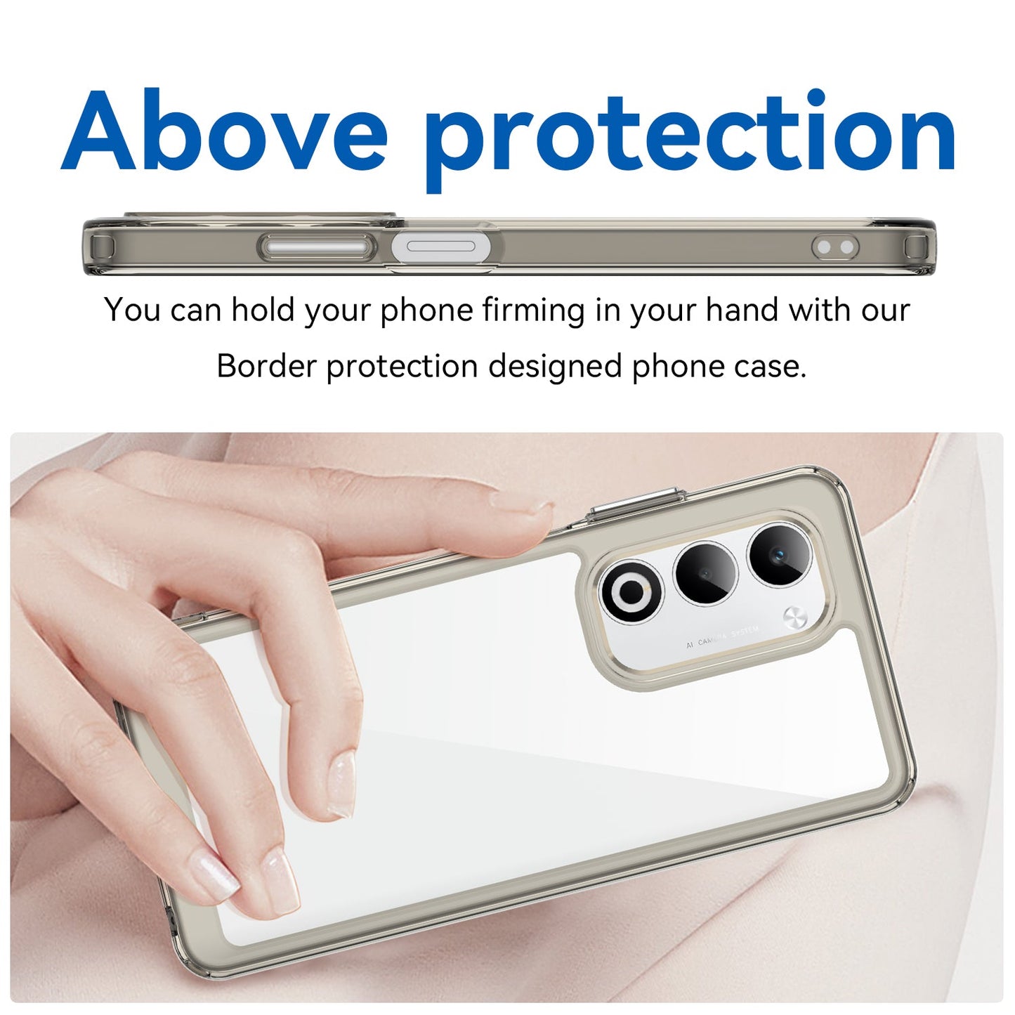 Oppo A5 5G Soft Gel Case [Clear Grey]
