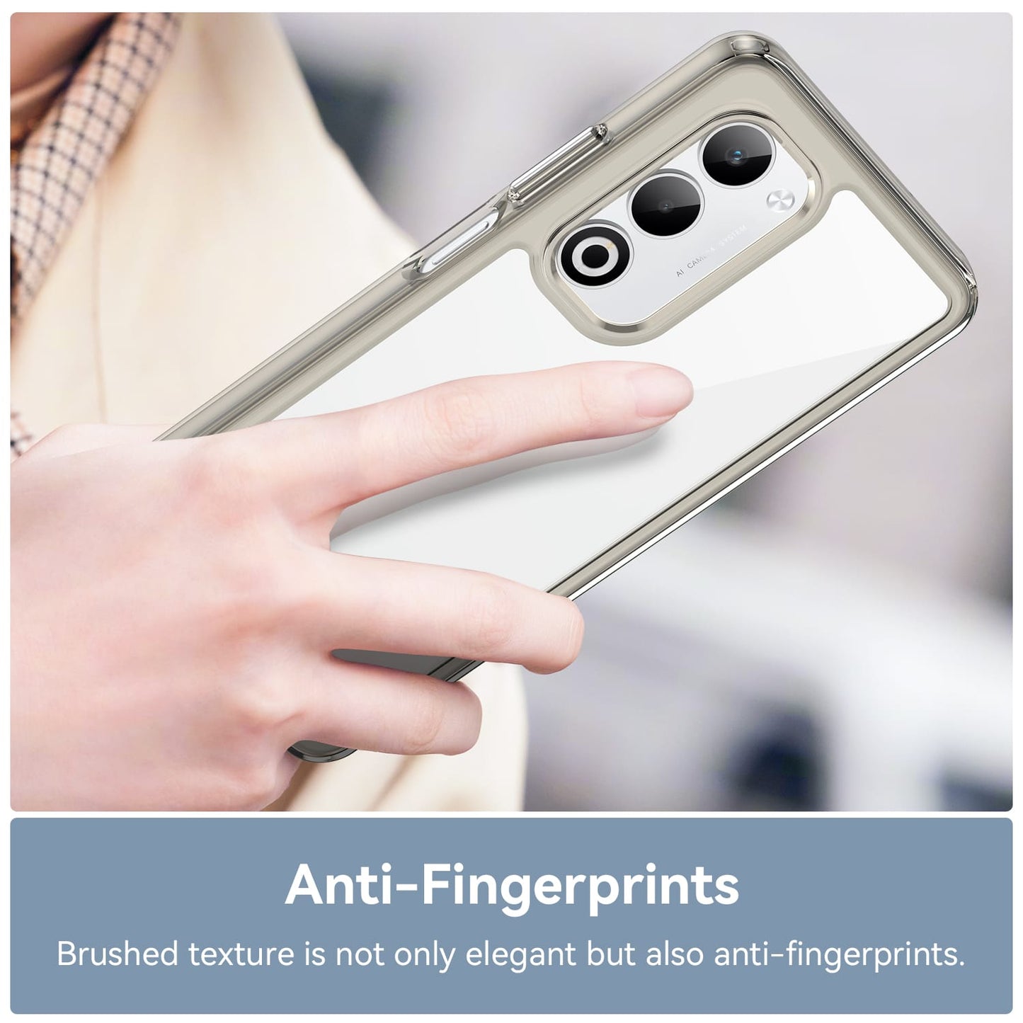 Oppo A5 5G Soft Gel Case [Clear Grey]
