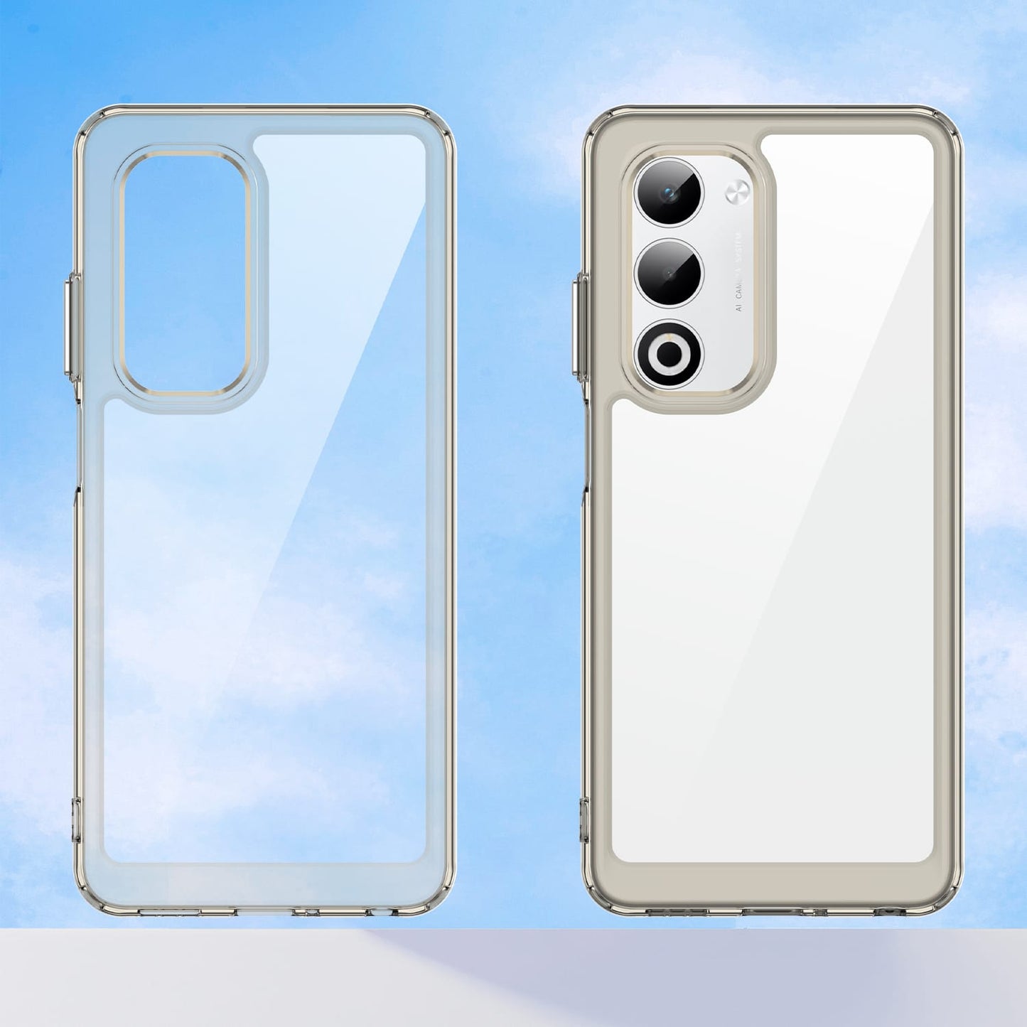 Oppo A5 5G Soft Gel Case [Clear Grey]