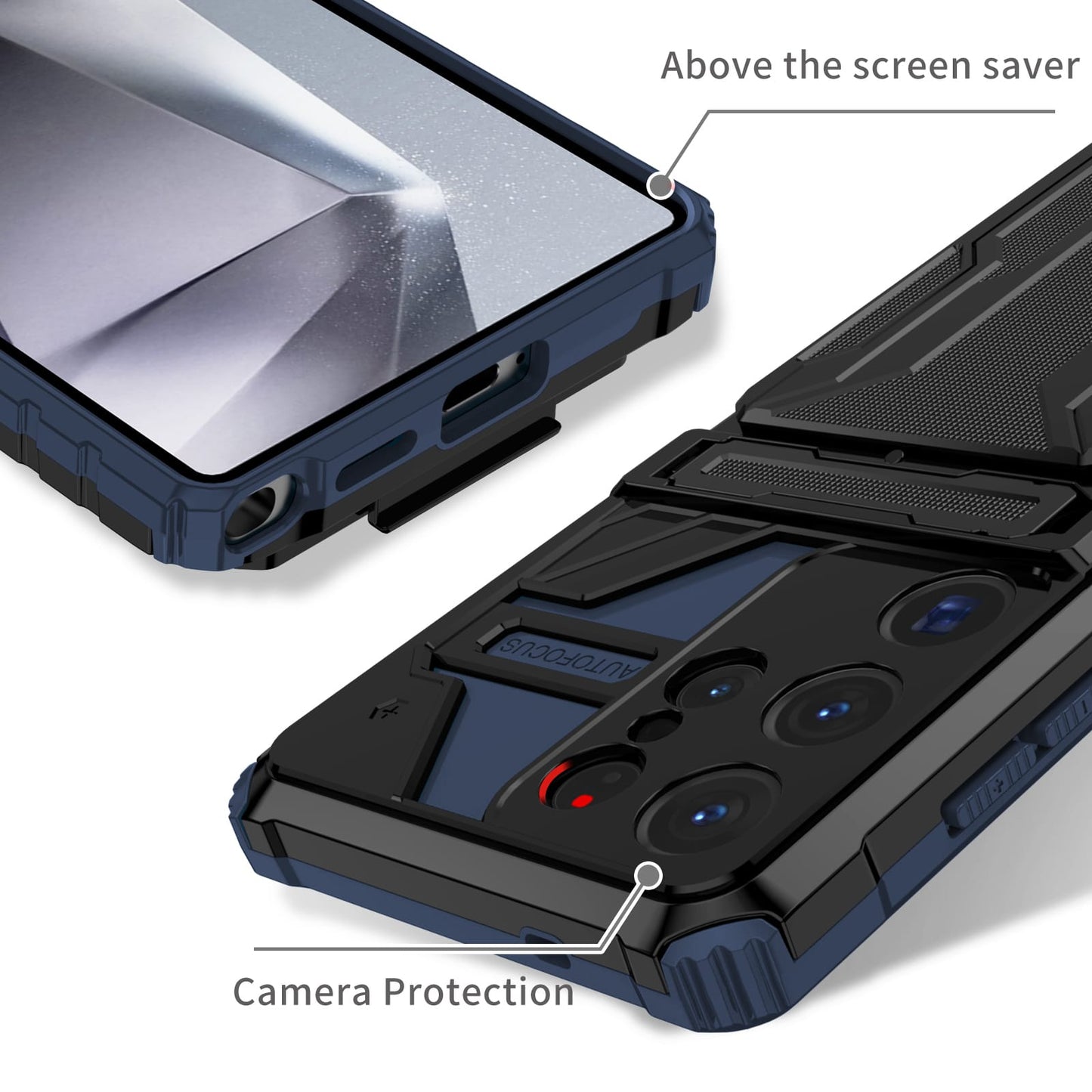 Galaxy S25 Ultra Kickstand Heavy Duty Case [Navy]