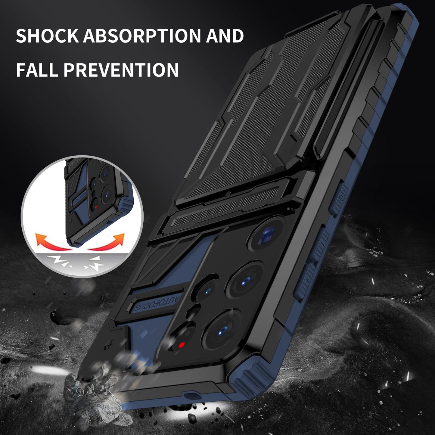 Galaxy S25 Ultra Kickstand Heavy Duty Case [Navy]
