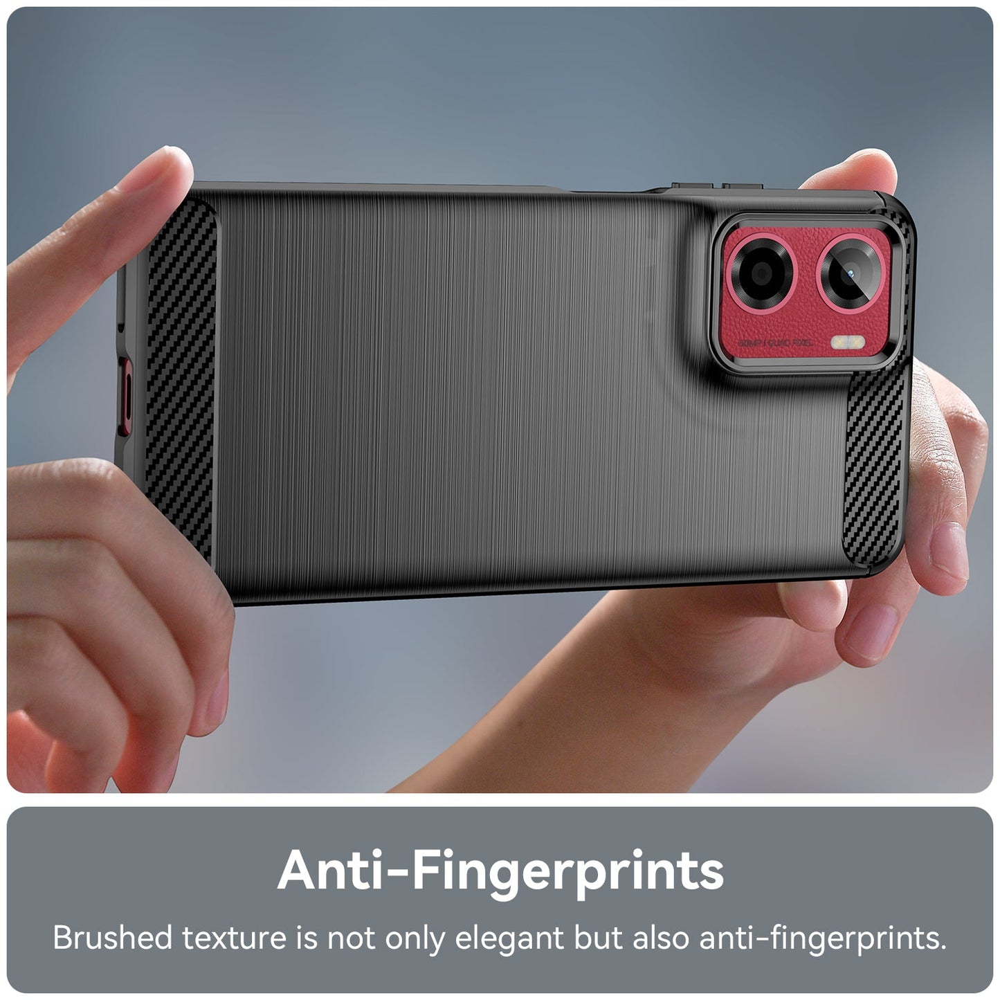 Moto G05 Carbon Fibre Case [Black]