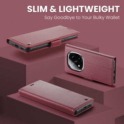 Xiaomi Redmi Note 14 Pro 5G Pu Wallet Case [Maroon]