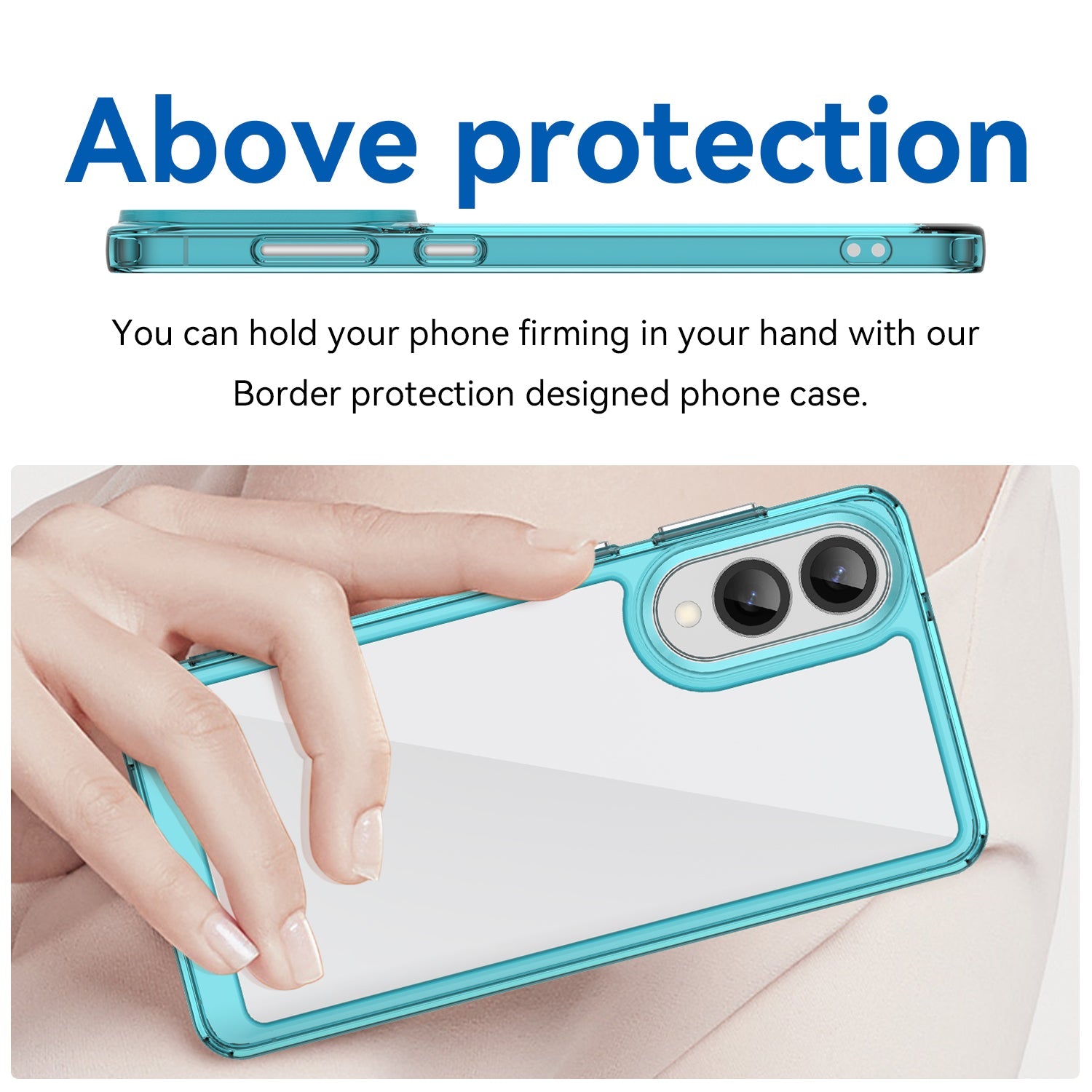 Samsung Galaxy S25 Edge Soft Gel Case [Clear Blue]