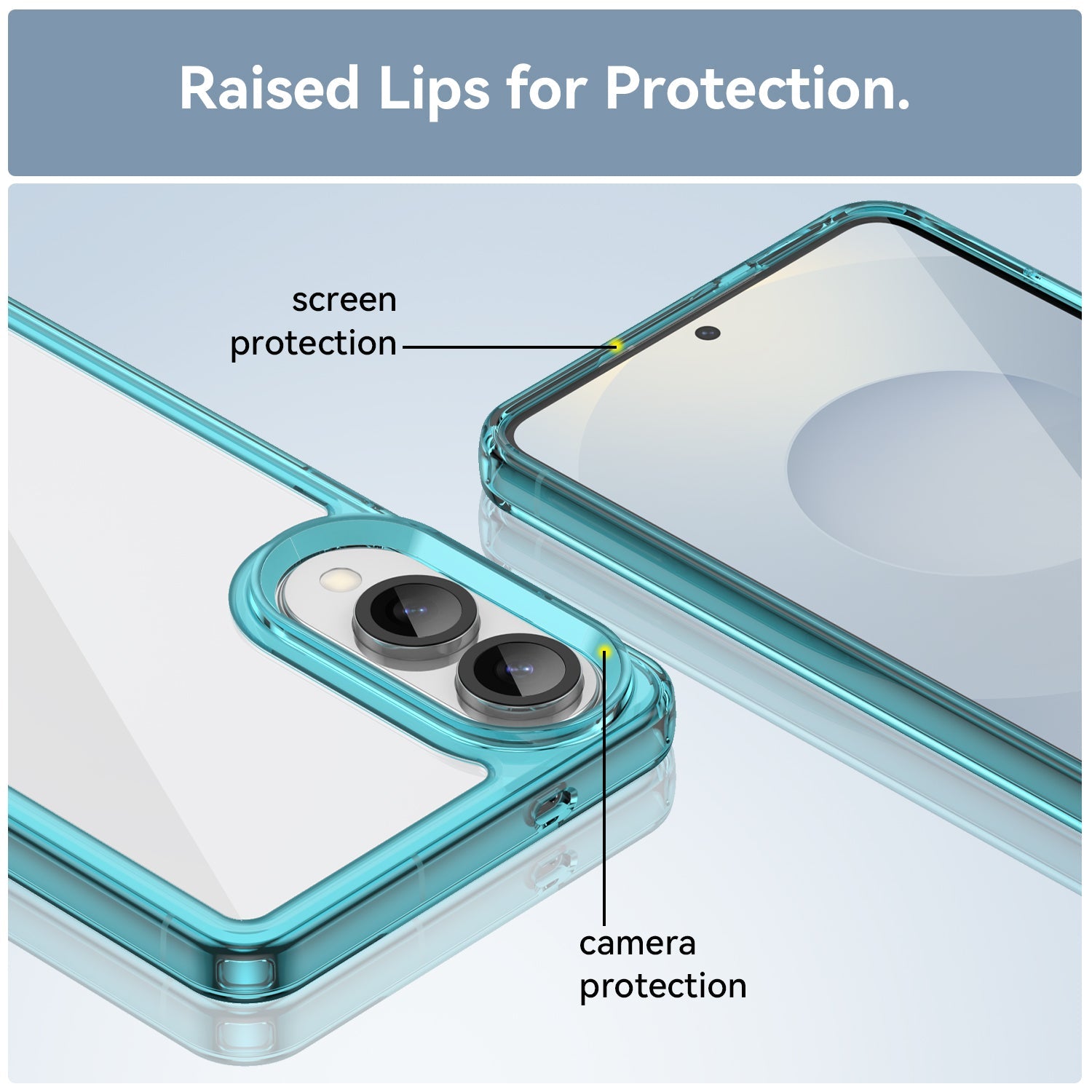 Samsung Galaxy S25 Edge Soft Gel Case [Clear Blue]