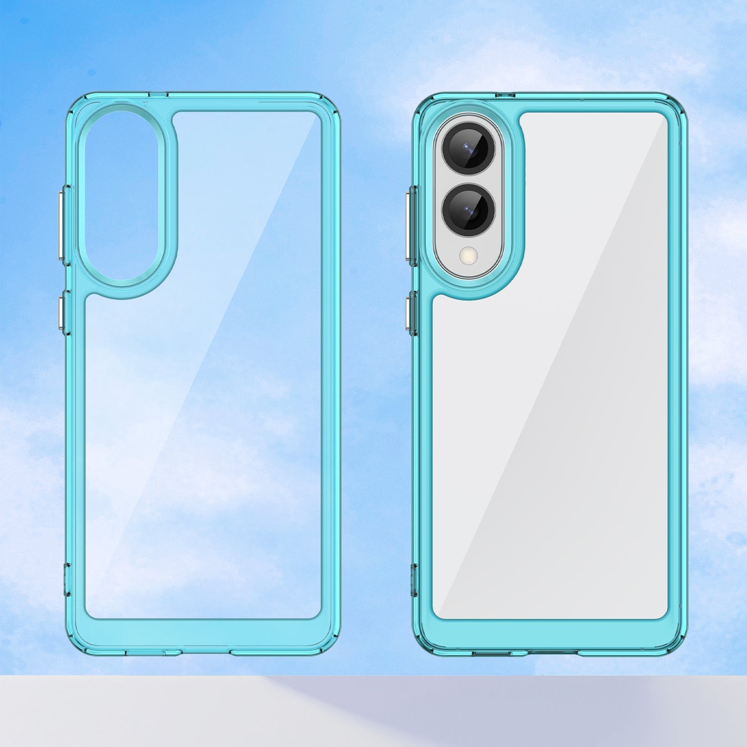 Samsung Galaxy S25 Edge Soft Gel Case [Clear Blue]