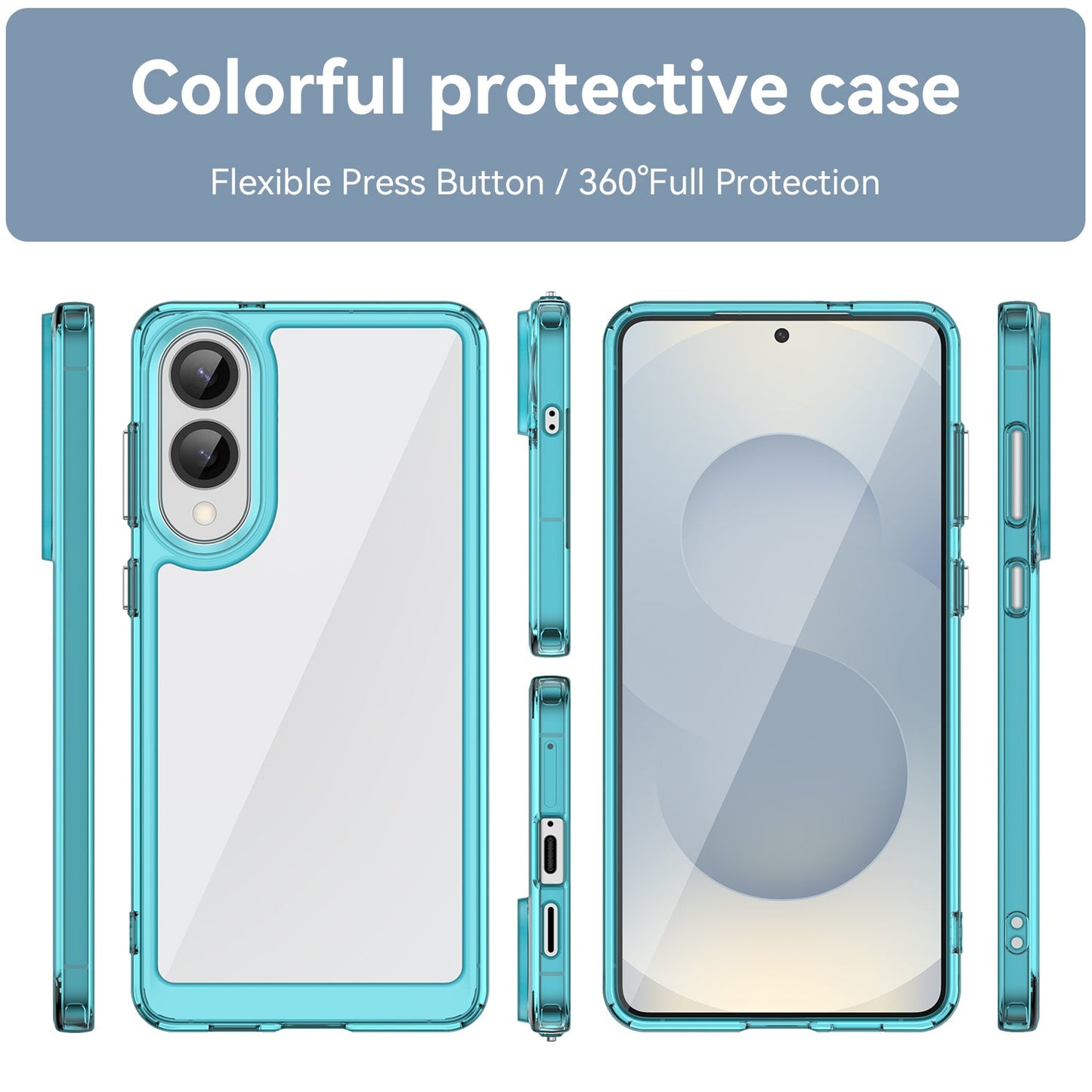 Samsung Galaxy S25 Edge Soft Gel Case [Clear Blue]
