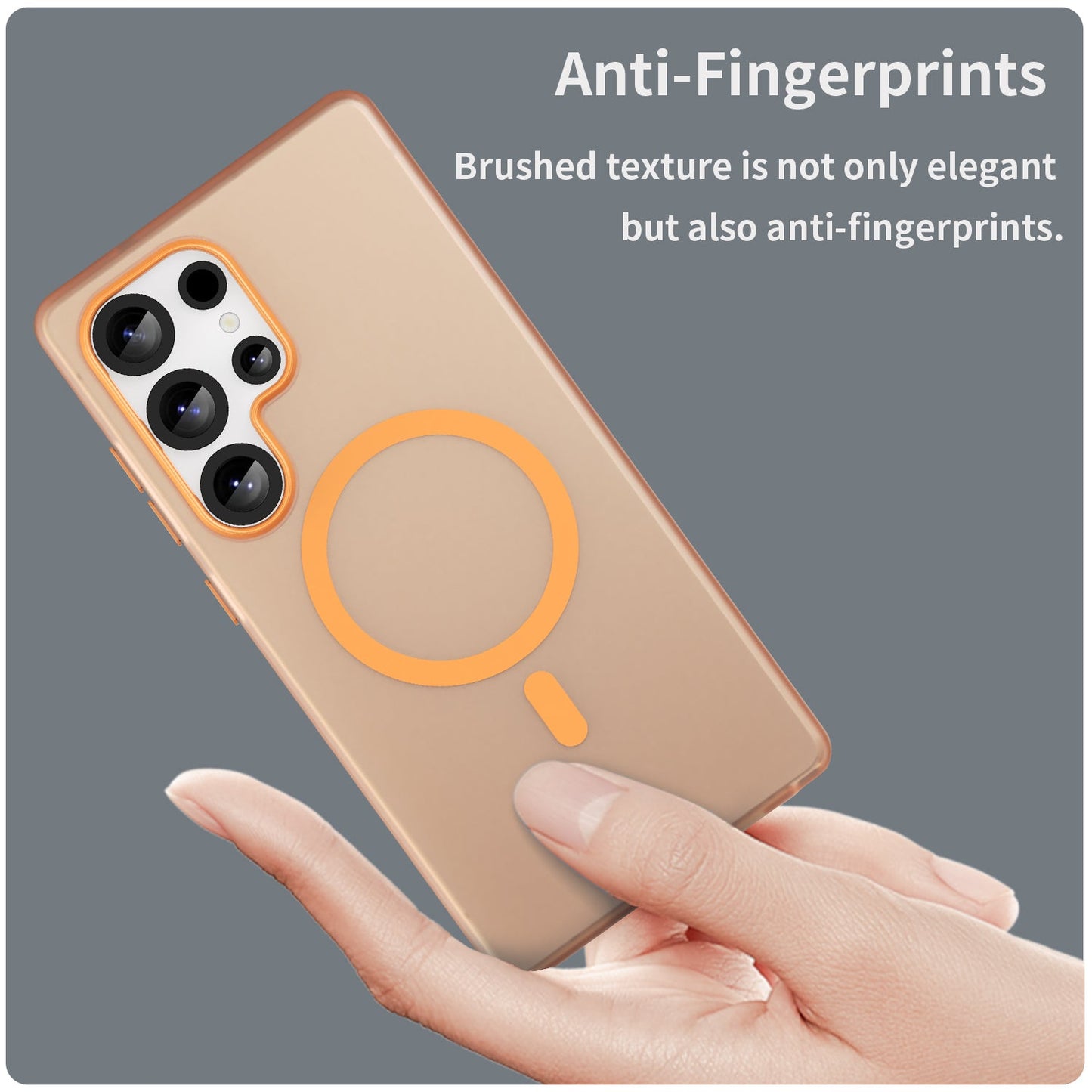 Galaxy S25 Ultra Magsafe Soft Matte Case [Orange]