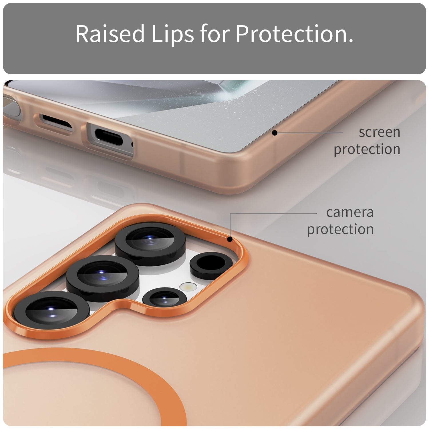 Galaxy S25 Ultra Magsafe Soft Matte Case [Orange]