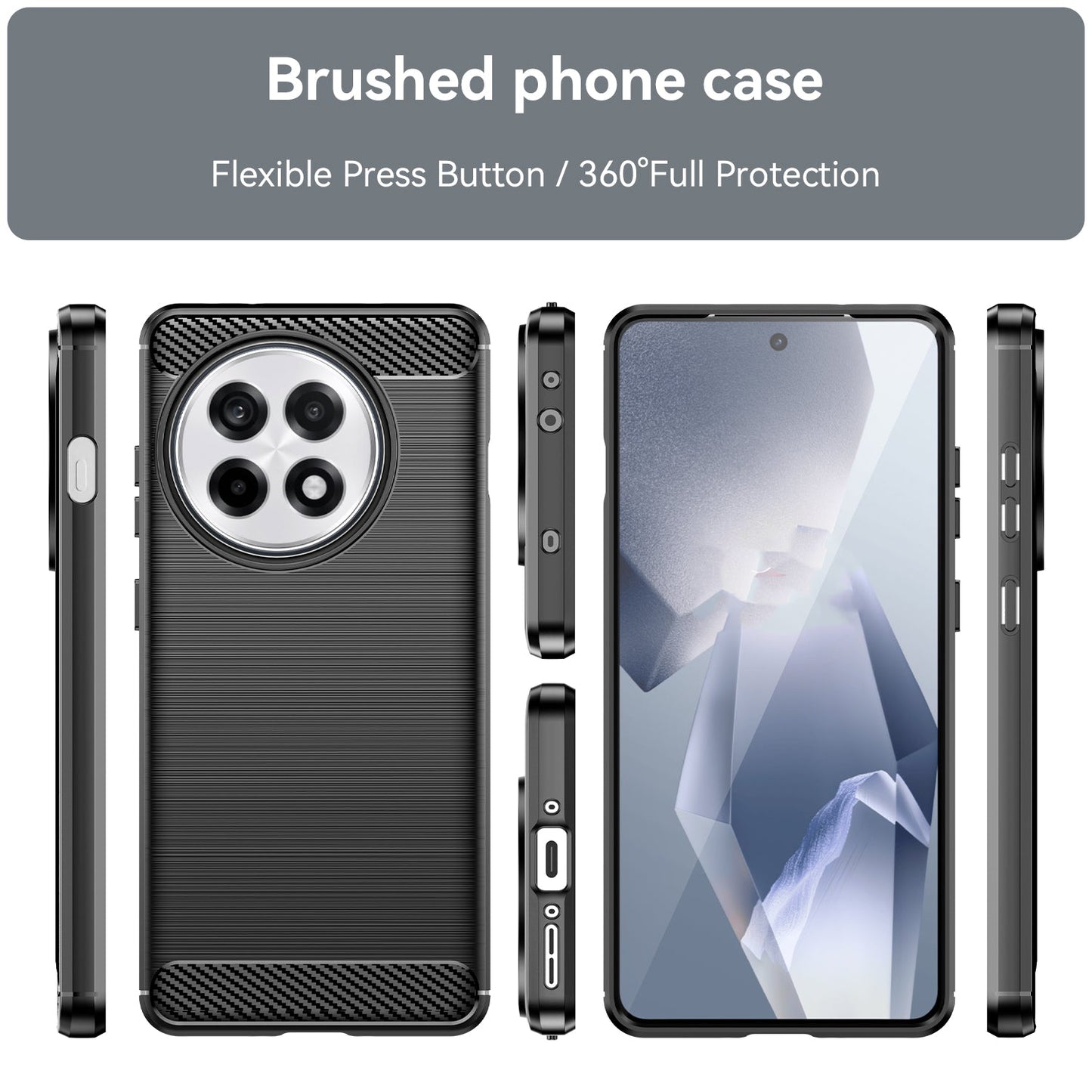 Oneplus 13R 5G Carbon Fibre Case [Black]