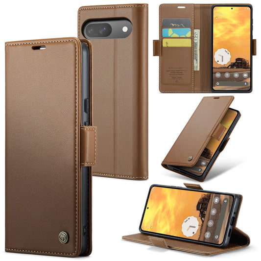 Google Pixel 10 Pro Pu Wallet Case [Brown]