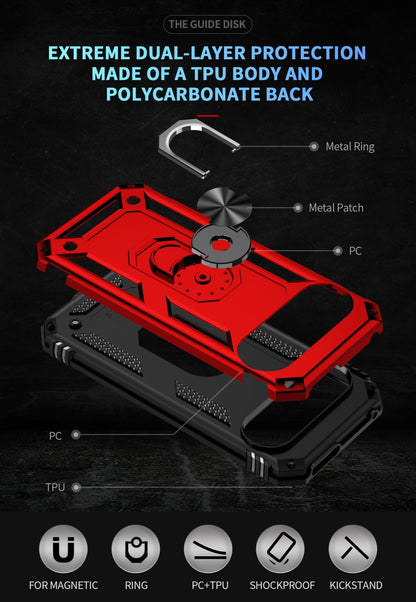 Google Pixel 9 Pro Military Armour Case [Red]