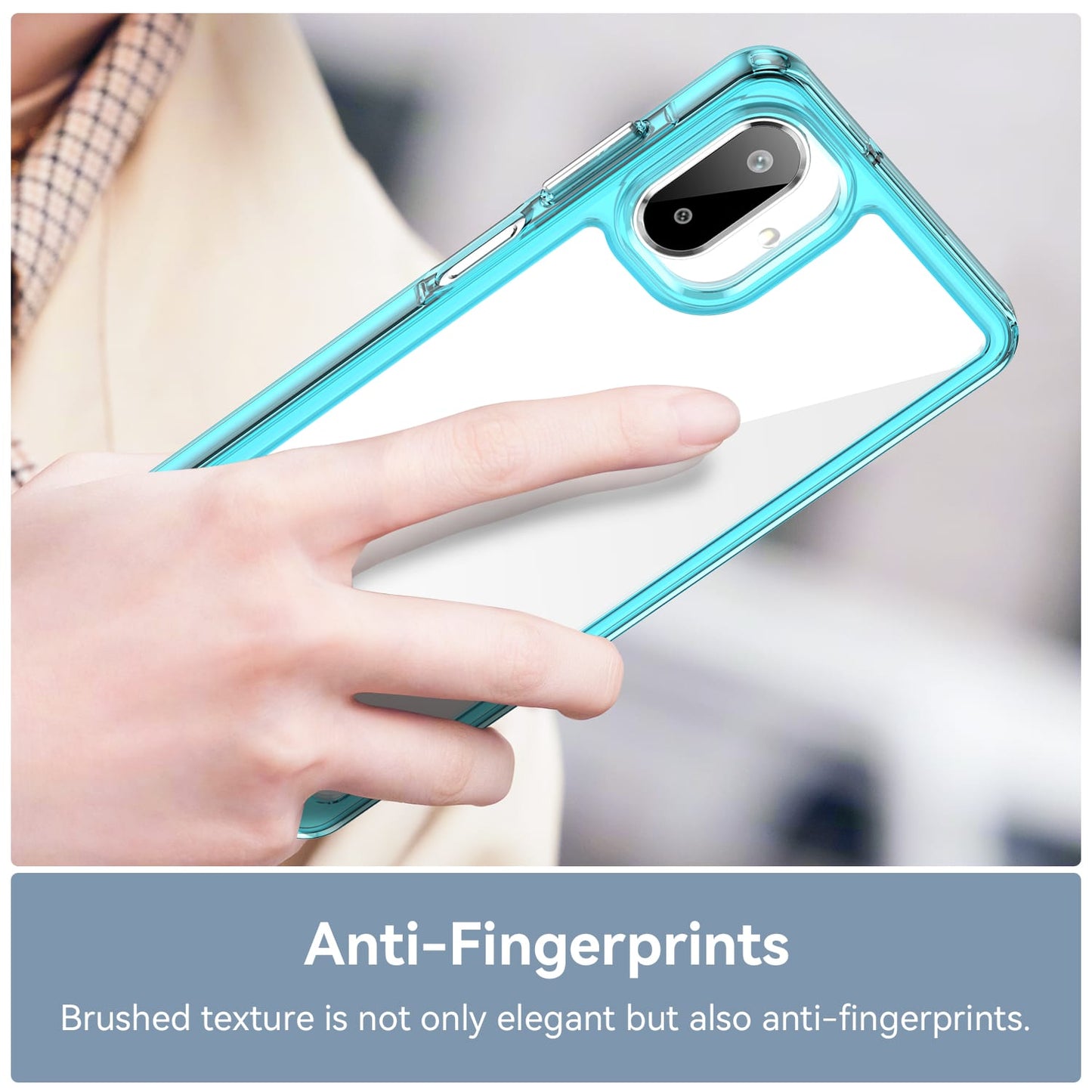 Galaxy A07 Soft Gel Case [Clear Blue]