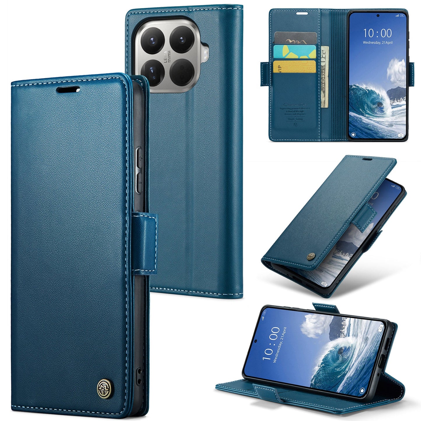 Xiaomi 15t Pro Pu Wallet Case [Navy]