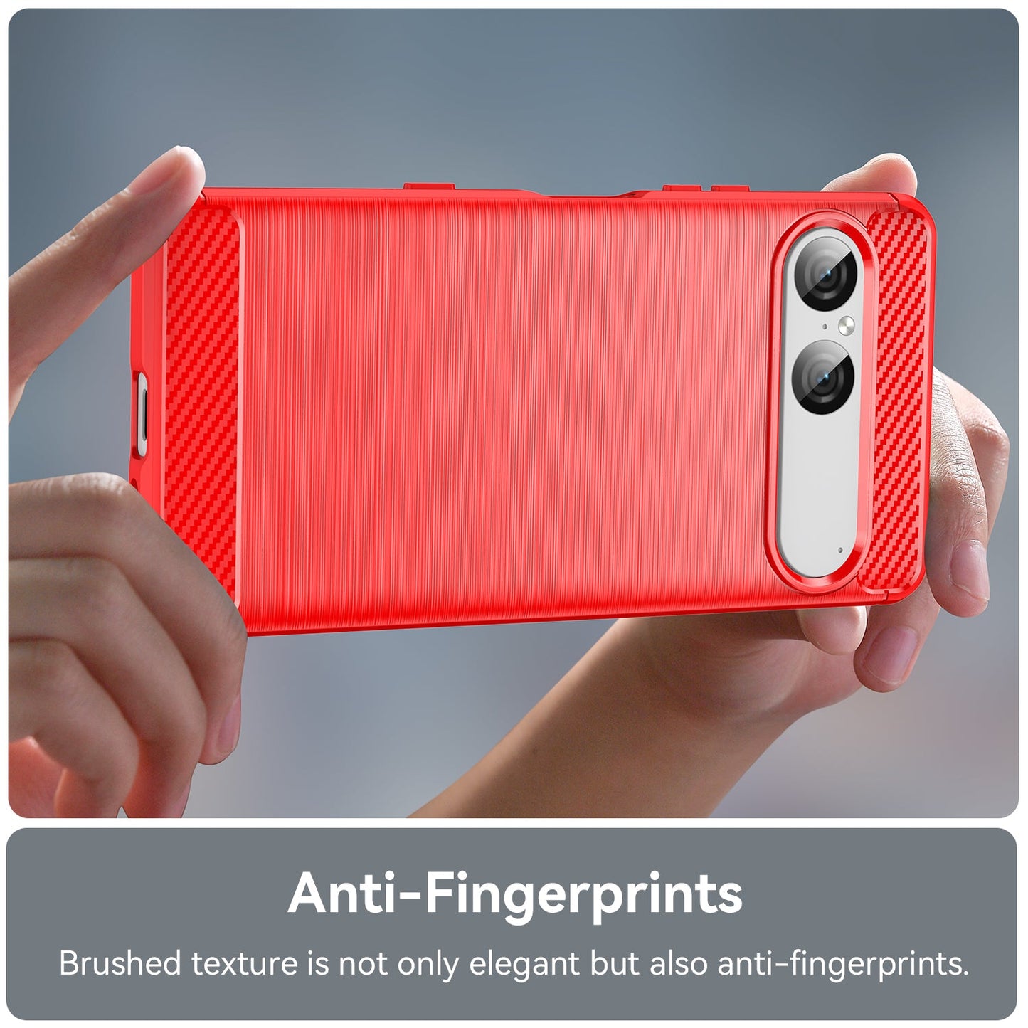 Sony Xperia 10 Vii Carbon Fibre Case [Red]
