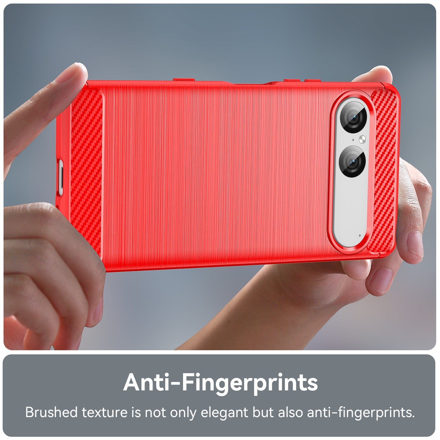 Sony Xperia 10 Vii Carbon Fibre Case [Red]