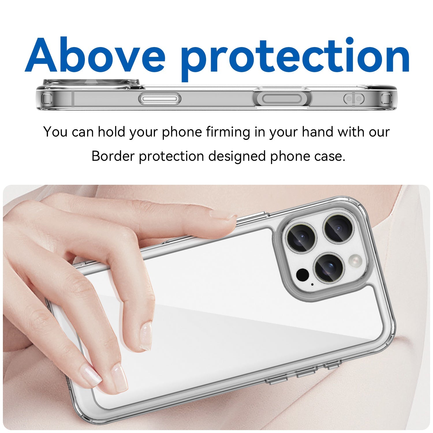 Iphone 16 Pro Max Soft Gel Case [Clear]