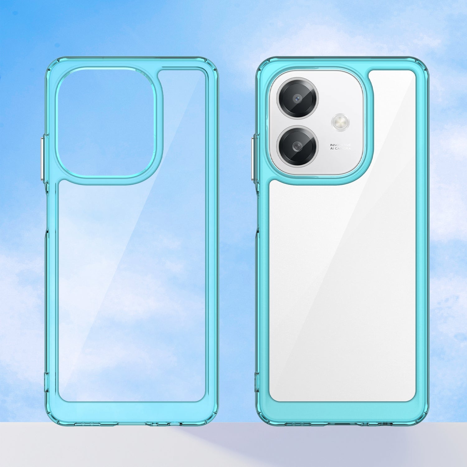 Oppo A60 5G Soft Gel Bumper Case [Clear Blue]