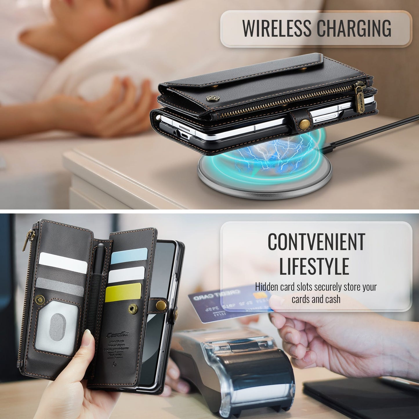 Samsung Galaxy Z Fold 6 Crossbody Wallet [Black]