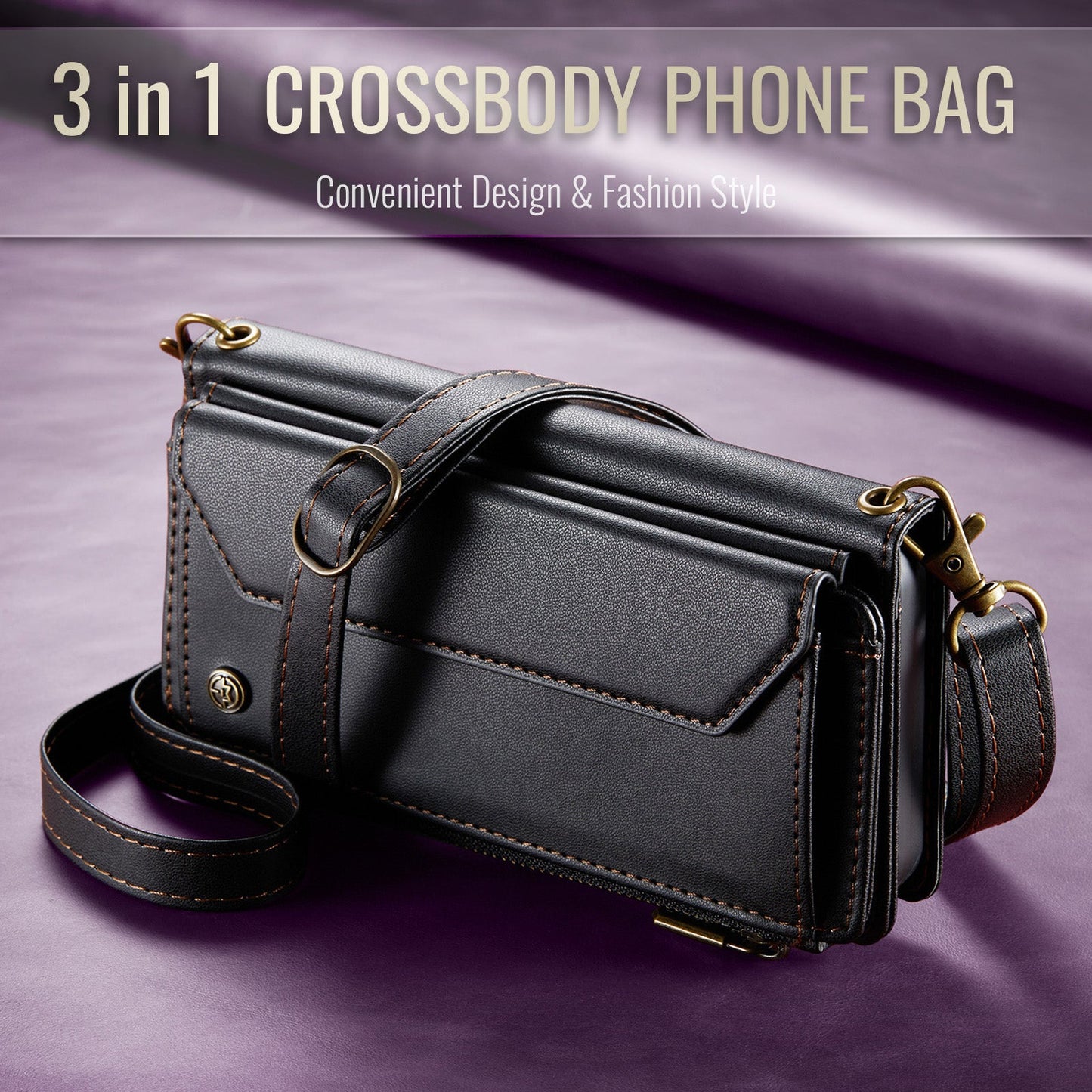 Samsung Galaxy Z Fold 6 Crossbody Wallet [Black]
