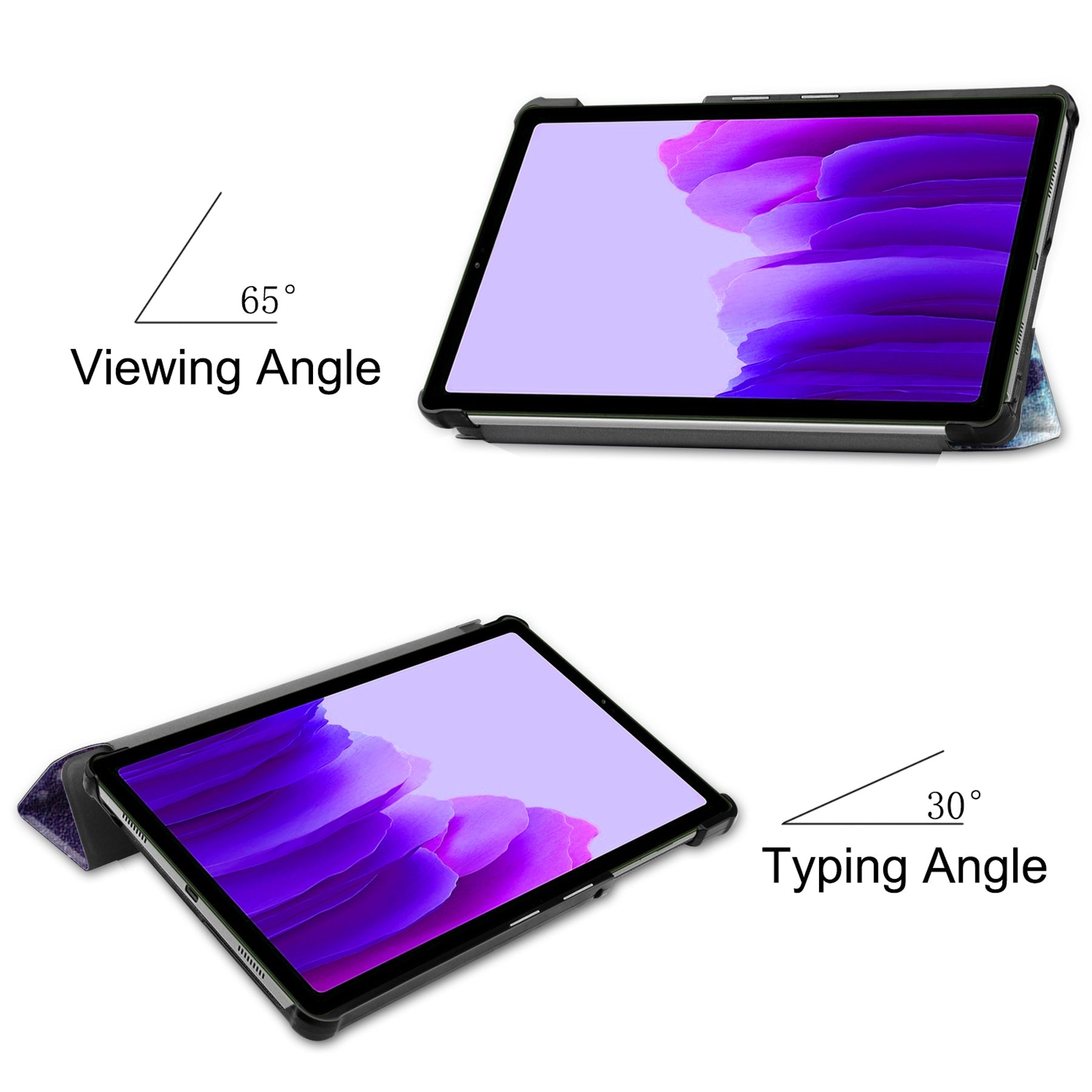 Galaxy Tab A7 Lite 8.7" 2021 T220 Designer Tri-fold Case [Galaxy]