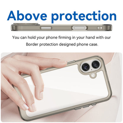 Iphone 16 Plus Soft Gel Case [Clear Grey]