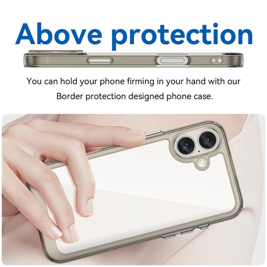 Iphone 16 Plus Soft Gel Case [Clear Grey]
