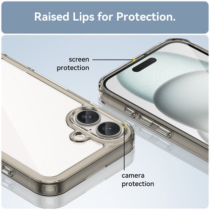 Iphone 16 Plus Soft Gel Case [Clear Grey]