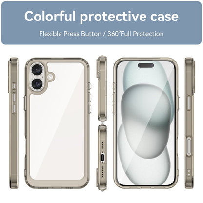 Iphone 16 Plus Soft Gel Case [Clear Grey]