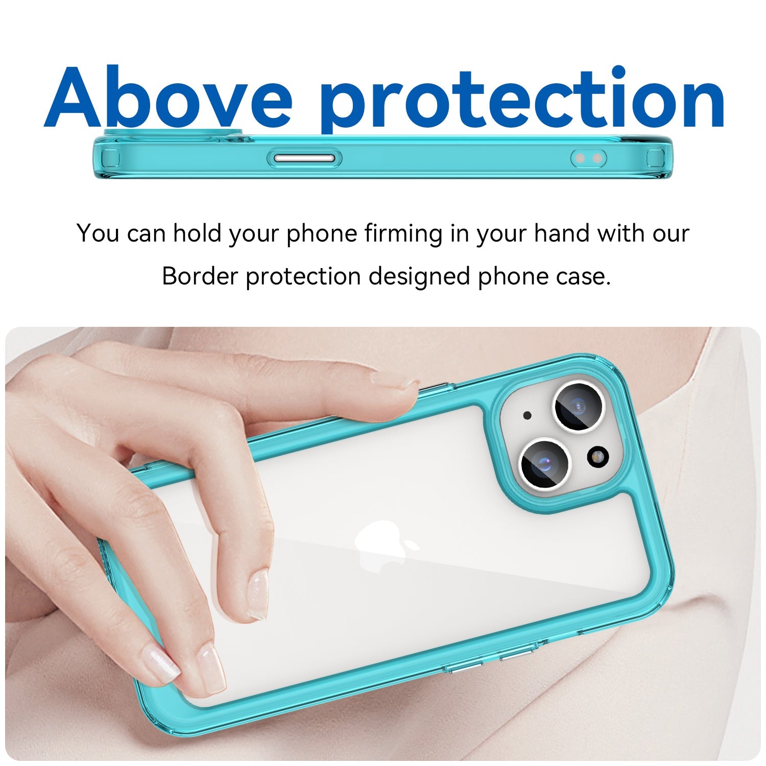 Iphone 15 Soft Gel Case [Clear Blue]