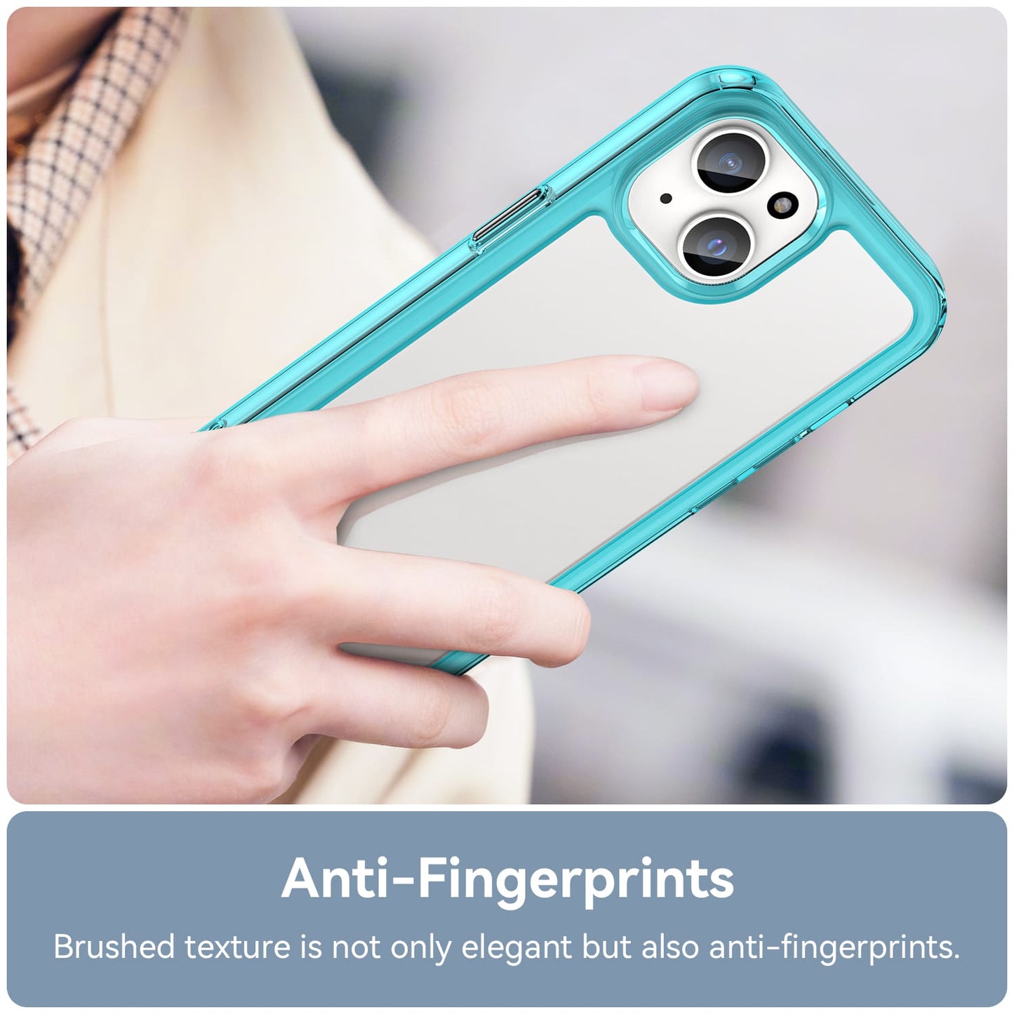 Iphone 15 Soft Gel Case [Clear Blue]